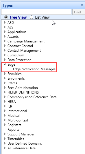 Edge reference data